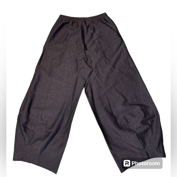 Spirit House Women's Lagenlook Artsy Wide Leg Cropped Balloon Pants Size Medium - Picture 2 of 4